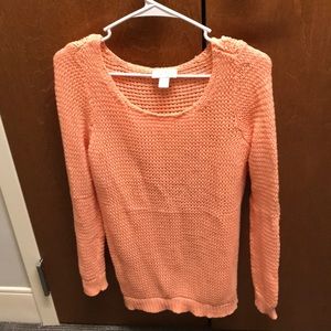 Peach Loose Knit Sweater